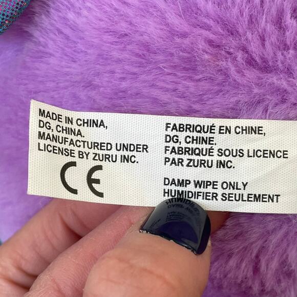 Zuru Rainbocorns Owl Plush Purple Sequin Heart Hidden Pizza Stuffed Toy 10" - Picture 10 of 10